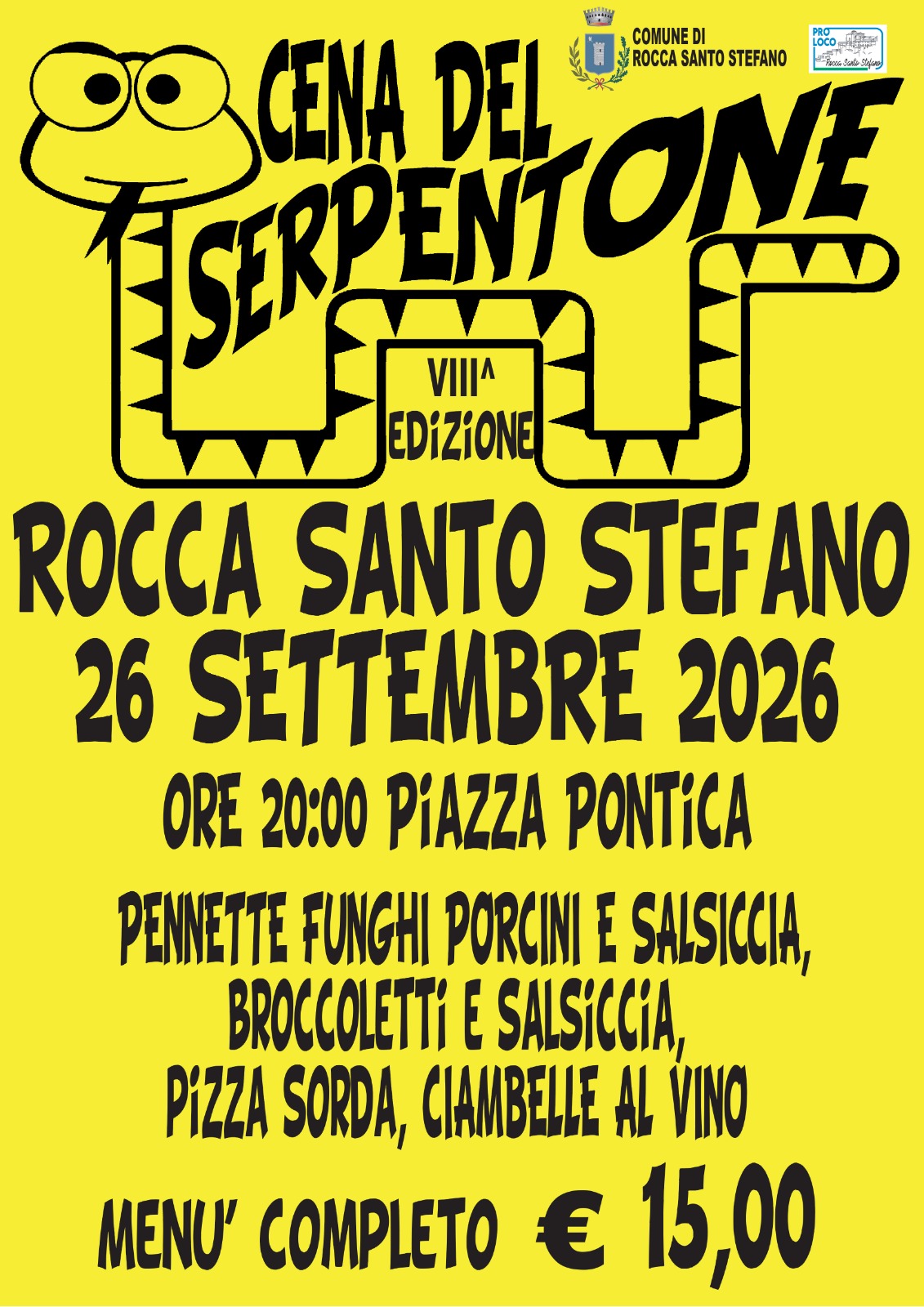 VIII^ Cena Del Serpentone